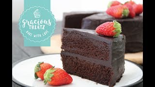 Eggless Moist Chocolate Cake Recipe [upl. by Aiekram]