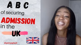 A B C of SECURING ADMISSION IN THE UK  UCAS and Personal Application Process Explained studyinuk [upl. by Akihsar139]