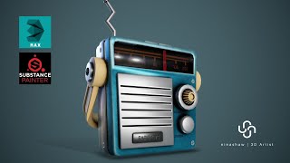 Modeling Unwrap amp Texturing Stylized Radio  Part1 Modeling [upl. by Alonzo18]