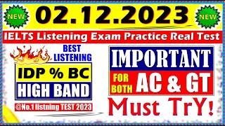 IELTS LISTENING PRACTICE TEST 2023 WITH ANSWERS  02122023 [upl. by Beitz353]