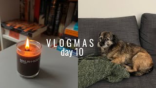 VLOGMAS Day 10 I rainy Sunday shrimp pasta dinner with mom [upl. by Luane]