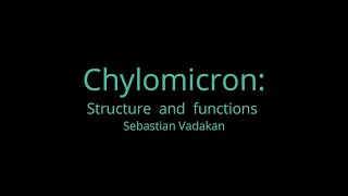 Chylomicron Structure and Functions [upl. by Wurster]