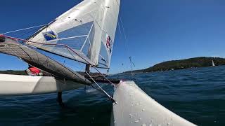 Cruising Pittwater on the Nacra 17 [upl. by Wilkey]