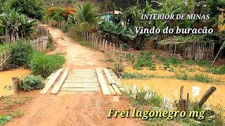 INTERIOR DE MINAS  GROTA DO TANQUE  BURACÃO  VARJÃO MUNICÍPIO DE FREI LAGONEGRO MG MINAS RURAL [upl. by Haberman]