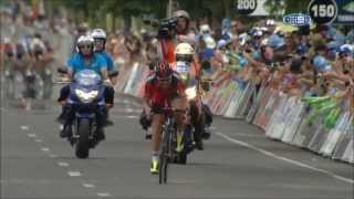 2014 Santos Tour Down Under Stage 3  Final 9km  Cadel Evans [upl. by Jangro]