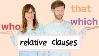 RELATIVE CLAUSES who which that 👌 Easy peasy  Gramática inglesa [upl. by Nosnar]