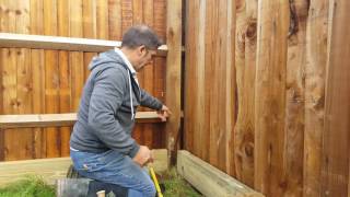 How To Build A Wooden Sleeper Raised Bed  Part 2 [upl. by Tess878]