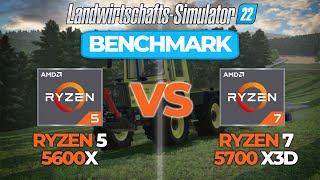 AMD Ryzen 5 5600X VS Ryzen 7 5700X3D  Was bringt AMD´s 3D VCache im Landwirtschaftssimulator 22🤯🔥 [upl. by Eelyak]