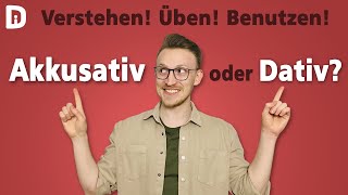 Akkusativ und Dativ  Super Erklärung amp Übung  Tipps zum Deutsch lernen A1 A2 B1 [upl. by Zildjian]