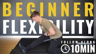 10 minute Stretching Routine I Beginner FOLLOW ALONG [upl. by Ehttam]