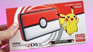 New Nintendo 2DS XL Pokéball Edition Unboxing amp First Look  ALL Red Everything  Raymond Strazdas [upl. by Triplett]