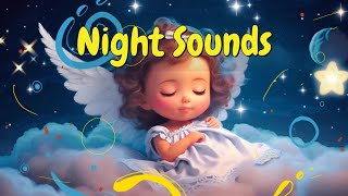 🎶 3 Hours Of Sensory Stimulation Music for Babies Calming Night Sounds for Infant Care Dark Screen [upl. by Reivaz]