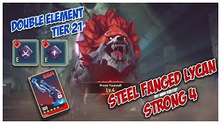 Solo leveling  steel fanged lycan tier 21 strong 4 [upl. by Sonnnie]