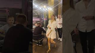 Nightlife Ukrainian Girl Walking Kyiv  Ukraine shortsgirl [upl. by Feldman]