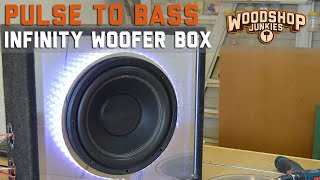 Awesome LED Infinity Mirror Subwoofer Box  Pulse To Bass How To [upl. by Maryann349]