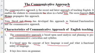 Communicative Approach of Language Teaching REET CTET 2nd GRADE ENGLISH [upl. by Ainigriv]