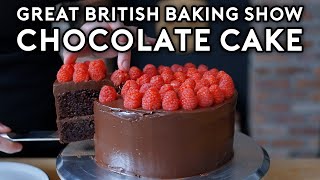 Chocolate Fudge Cake from The Great British Baking Show  Binging with Babish [upl. by Mendy673]