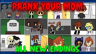 Prank Your Mom  ALL NEW Endings ROBLOX [upl. by Etteoj]