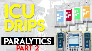 NEUROMUSCULAR BLOCKING AGENTS  Paralytics Part 2  ICU Drips [upl. by Ekusuy]