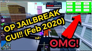 NEW JAILBREAK GUI FEB 2020 ROBLOX Noclip autorob fly gravity speed [upl. by Jeffie]