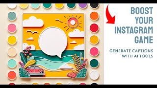 How to write caption on Instagram Post using AI  ai master [upl. by Anidnamra]