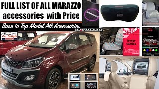 Mahindra Marazzo List of All InteriorExterior Accessories with Price  Marazzo Accessories [upl. by Faustus193]