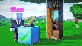 CÁCH SỐNG BÊN TRONG CÁI CÂY LÀ NHÀ BÍ MẬT VÀ AN TOÀN TRONG MINECRAFT  Thử Thách SlenderMan [upl. by Whit69]