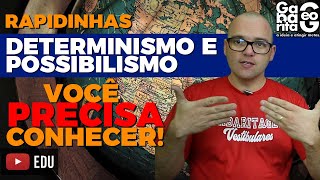 O QUE É DETERMINISMO E POSSIBILISMO GEOGRÁFICO Geografia  Rapidinhas 012 [upl. by Ut125]