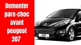 démonter pare choc avant Peugeot 207 [upl. by Nodlehs585]