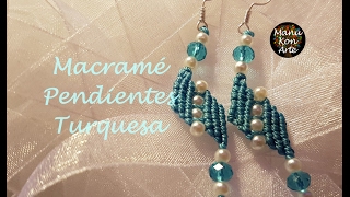 Cómo Hacer unos Pendientes o Aretes de Macrame Fáciles Paso a PasoHow to make Macrame Earrings [upl. by Houser594]