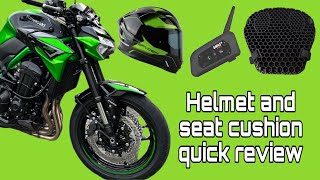 New Vlogging Helmet Spyder Corsa  Honeycomb Seat Cushion review [upl. by Elamor]