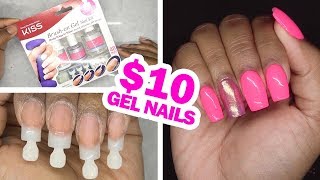 DIY Testing Kiss Gel Nail Kit [upl. by Ynna]