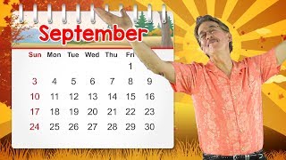 September  Calendar Song for Kids  Jack Hartmann [upl. by Einnej]