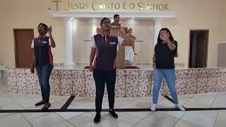 COREOGRAFIA  Tribo de Leví  PEDRA NA MÃO  Discopraise GoSPelFit 🤩🤩 [upl. by Neih]