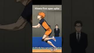 Hinata shoyo first open spike  Haikyu the Movie [upl. by Aihsemot]