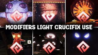 Doors Floor 2  Using Modifiers Light Crucifix on Entities ROBLOX [upl. by Ekusoyr]