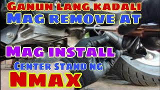 YAMAHA NMAXHOW TO INSTALL AND REMOVE CENTERSTAND PAANO MAGINSTALL NG CENTERSTAND NG NMAX V2 [upl. by Ocirrej290]