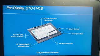 Wacom DTU1141b Entry level Interactive Pen Display For annotation Key Specs connectivity amp More [upl. by Bevon]