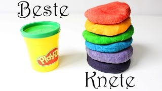 Beste Knete einfach selber machen und 10 tolle Spielideen für Kinder  DIY Play Doh  Deutsch [upl. by Cord]