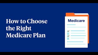 Choosing the Right Medicare Plan [upl. by Ahsikram]