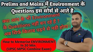 Environment and Ecology Strategy For Upsc Mpsc Combine  How To Study Environment amp Ecology [upl. by Aniretake]