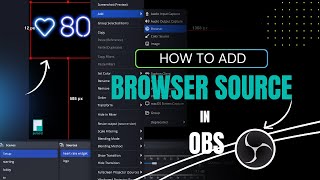 How to add a heart rate widget in OBS as a Browser Source [upl. by Ajam948]