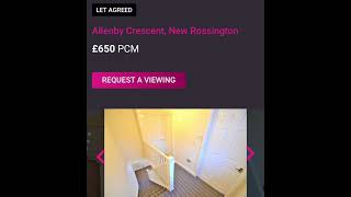 🤩 LET AGREED BEFORE MARKETING 🤩 Allenby Crescent New Rossington Doncaster DN11 0JX [upl. by Chemarin343]