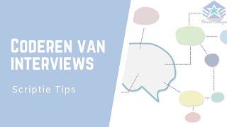 Het CODEREN van INTERVIEWS Hoe doe je dat  Scriptie TIPS [upl. by Trah]