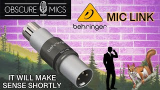 A New 35 Dynamic Mic Booster  The Behringer Mic Link TestReview [upl. by Korry]