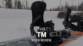 Flux TM Snowboard Binding Rider Review  Tacticscom [upl. by Lesab424]