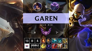 Garen Mid vs Kassadin  KR Master Patch 1413 [upl. by Akcinehs]