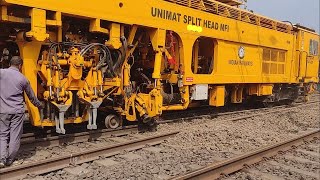 How to work MFI How to work UNIMAT Plasser India Track machineIndian Railway machine [upl. by Cosenza]