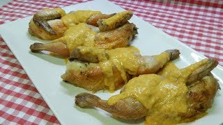 Cómo hacer pollos picantones en salsa de cava Receta tradicional Navideña [upl. by Belayneh]