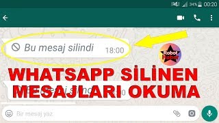 Whatsapp silinen mesajları geri getirme okuma 2024 [upl. by Yrrat]